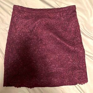 Maroon F21 Skirt